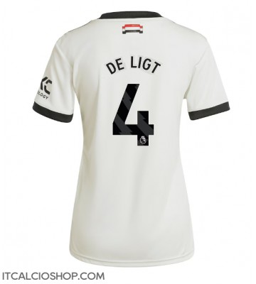 Manchester United Matthijs de Ligt #4 Terza Maglia Femmina 2024-25 Manica Corta